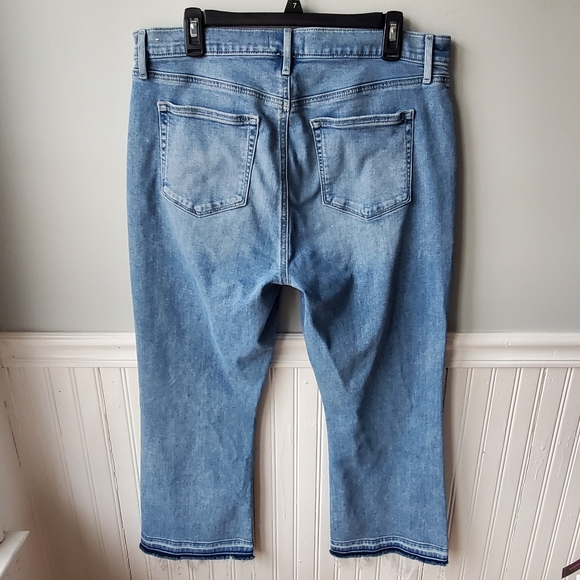 LOFT Kick Crop Flare Ankle Jeans Size 32 / 14 - Picture 12 of 16